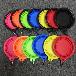 Direct selling folding silicone pet dog bowl, convenient silicone pet bowl, pet plate, pet bowl